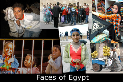 people of Egypt photo collage