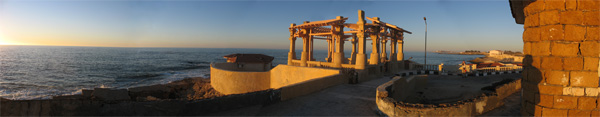 Sunset on the Mediteranean coast at Alexandria.